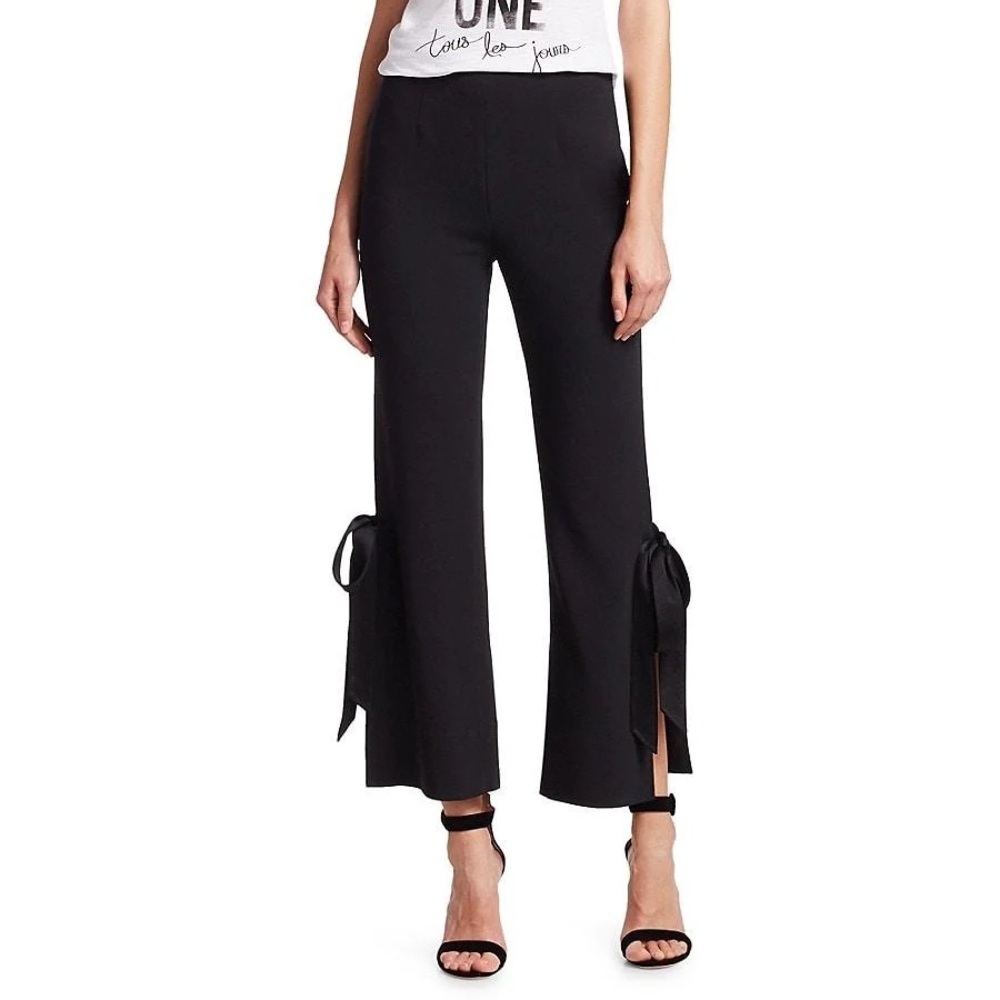 CINQ A SEPT lou black side slitpants